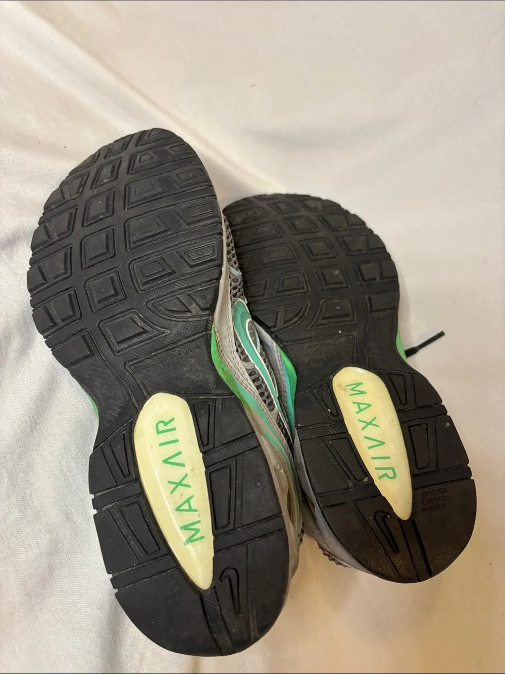 Nike Torch 4-Women's Gray Green Air Max Running Shoes Size 7.5
